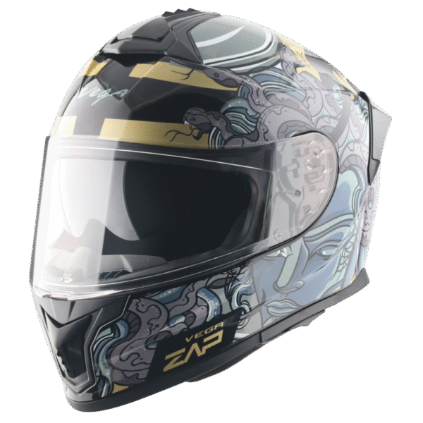 Zap DV Medusa ISI Certified Motorbike Helmet – Buy Online at Flex Cart