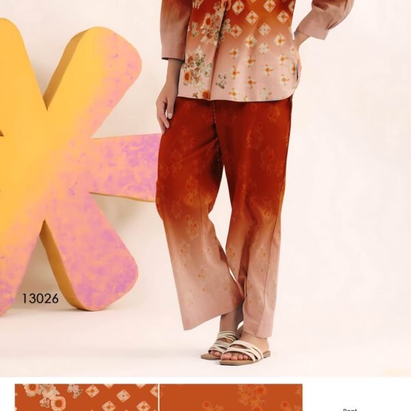 Printed Pure Cotton Gulshan Aura Coord Set for Women | Flex Cart