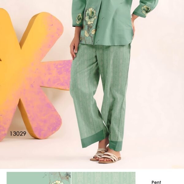 Printed Pure Cotton Gulshan Aura Coord Set for Women | Flex Cart