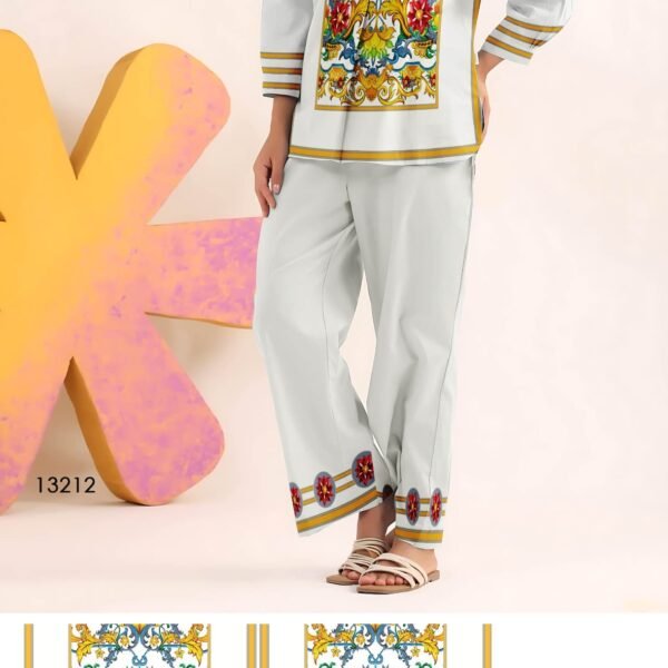 Printed Pure Cotton Gulshan Aura Coord Set for Women | Flex Cart