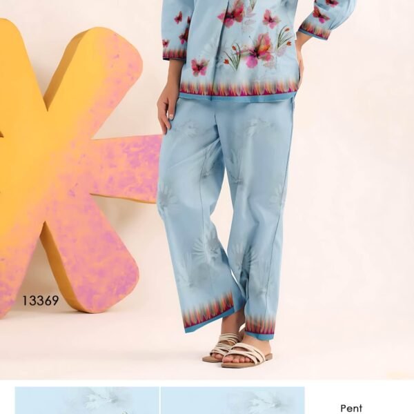 Printed Pure Cotton Gulshan Aura Coord Set for Women | Flex Cart