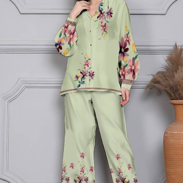 Printed Pure Cotton Gulshan Aura Coord Set for Women | Flex Cart