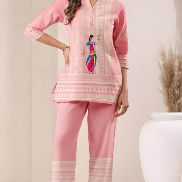 Printed Pure Cotton Gulshan Aura Coord Set for Women | Flex Cart