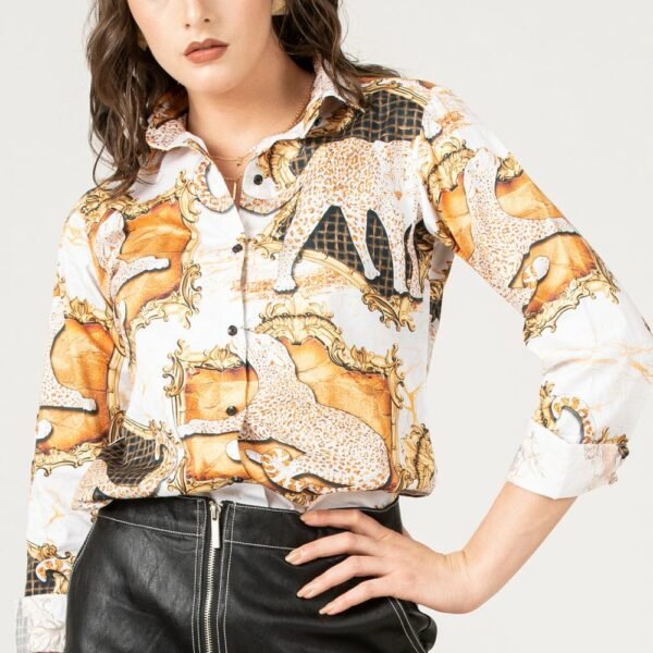 Premium Reyon Digital Print Top with Full Sleeves