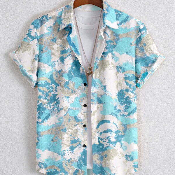 Men Printed Regular Fit Shirt with Spread Collar