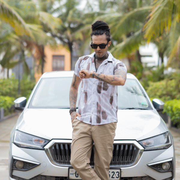 Men's Lycra Cotton Digital Printed Stitched Half Sleeve Shirts