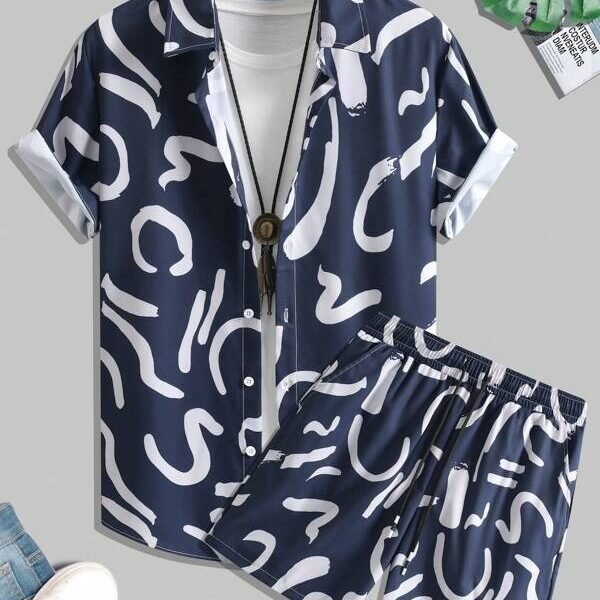 Men's Rayon Co-ord Set Shirt and Shorts Set || Men Night Set || Lounge wear Shirt & Shorts Combo Beach Wear Picnic Wear Night Wear for Men & Boys.