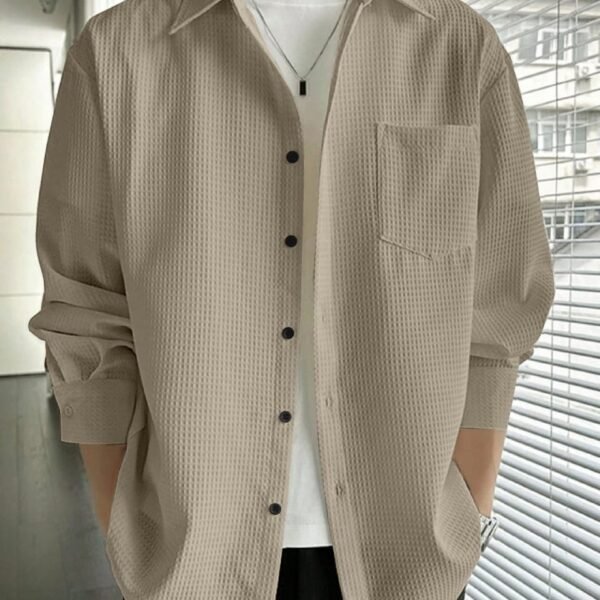 HANDSEL Textured Shirts for Men || Casual Shirt for Men || Shirt for Men|| Men Stylish Shirt || Men Fancy Shirt || Men Sleeve Shirt || Plain Shirts for Men