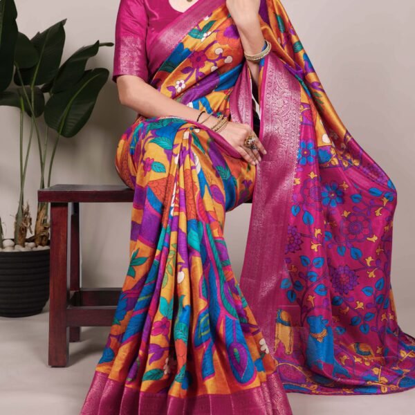 Silk Saree YNF7047FRZ | Designer Silk Saree for Women