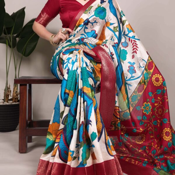 Silk Saree YNF7047FRZ | Designer Silk Saree for Women