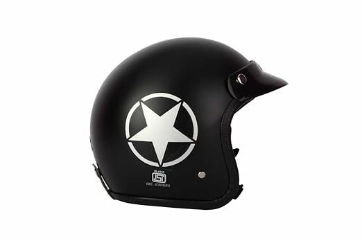 O2 Star Perl Open Face Helmet | ABS Helmet with Quick-Release Strap - Flex Cart